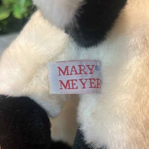 Vintage Mary Meyer Cow Plush Stuffed Animal 10" Black White - Picture 8 of 8